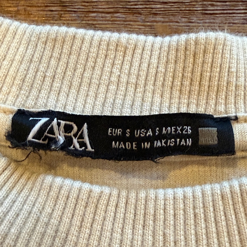Zara women beige Sweatshirt - Picture 5 of 6